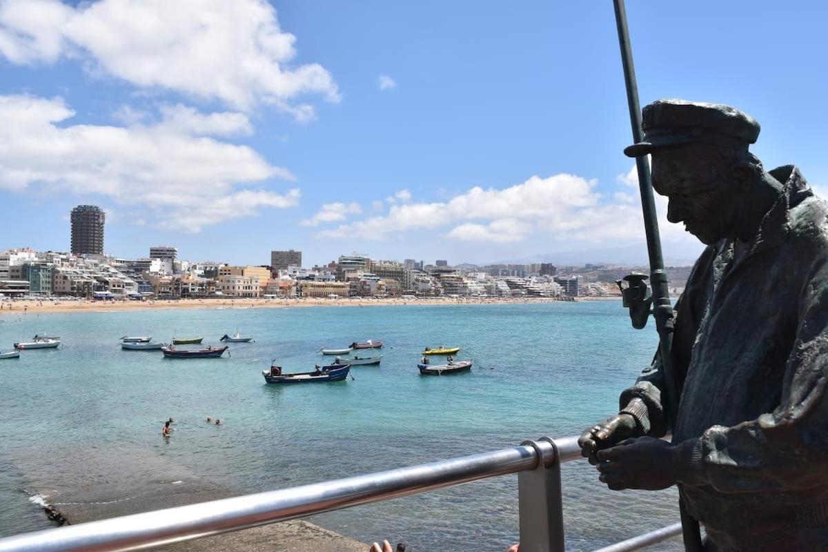 Green Water At The Beach Daire Las Palmas de Gran Canaria Dış mekan fotoğraf